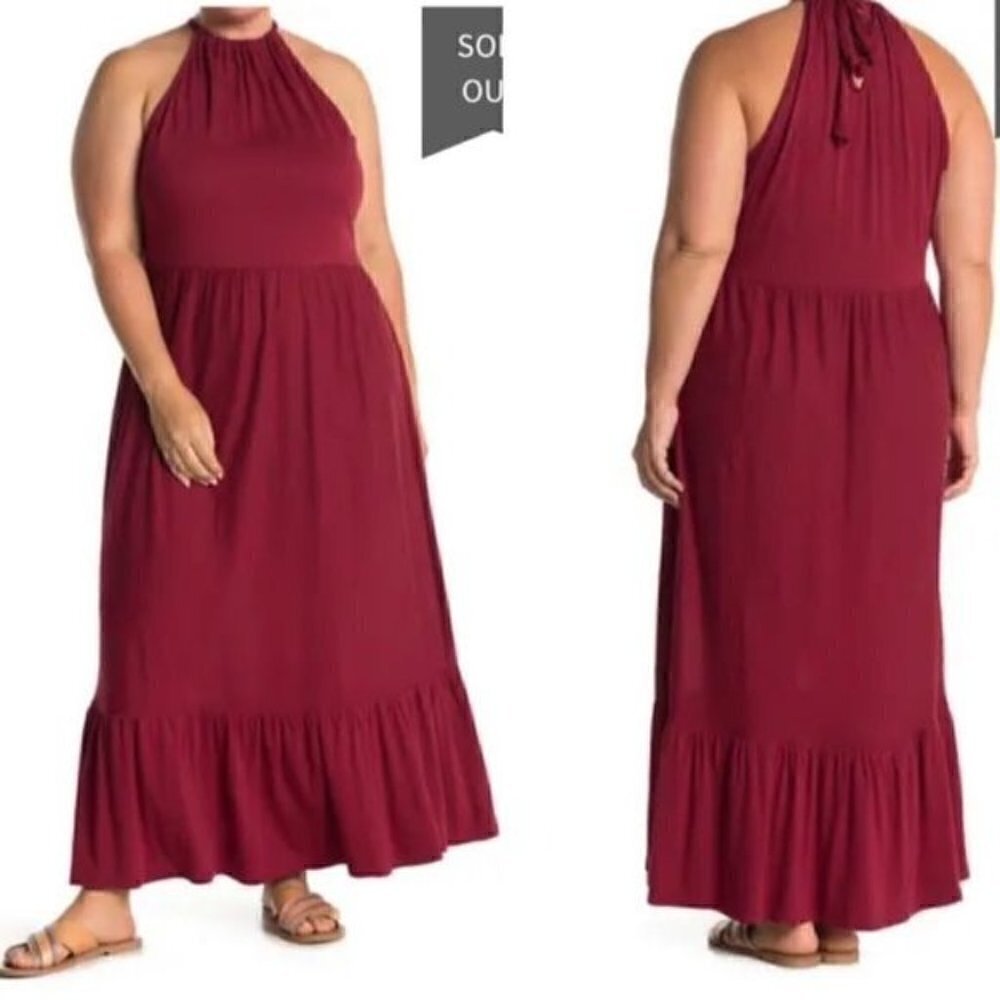 Caslon Halter Maxi Dress NWOT